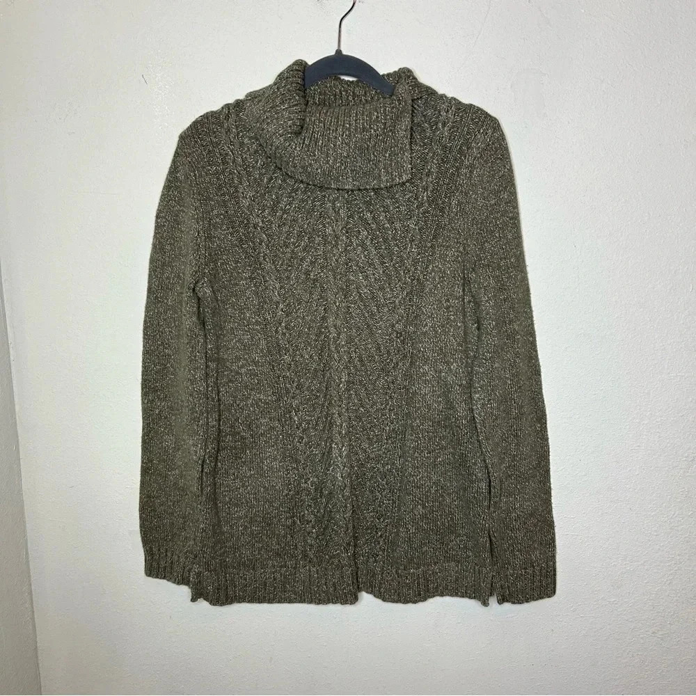 Talbots Olive Green Knit Sweater Size Small